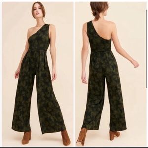 NWT free people one shoulder jumpsuit, size S